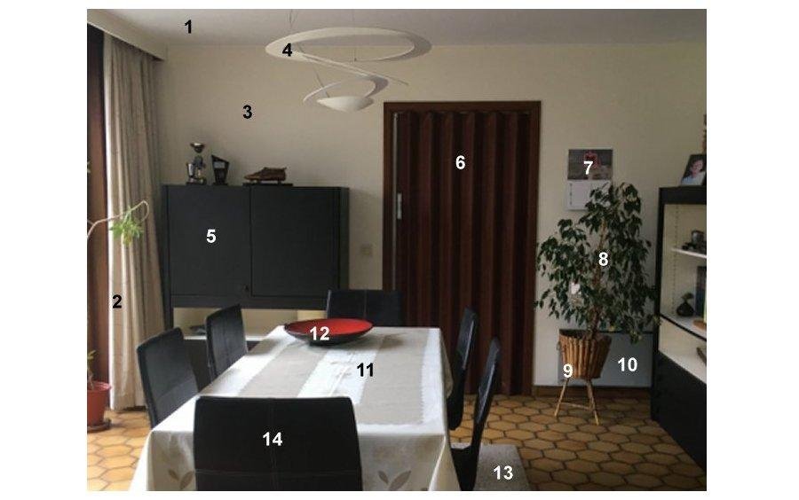 een eetkamer
