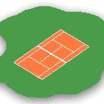 een tennisbaan