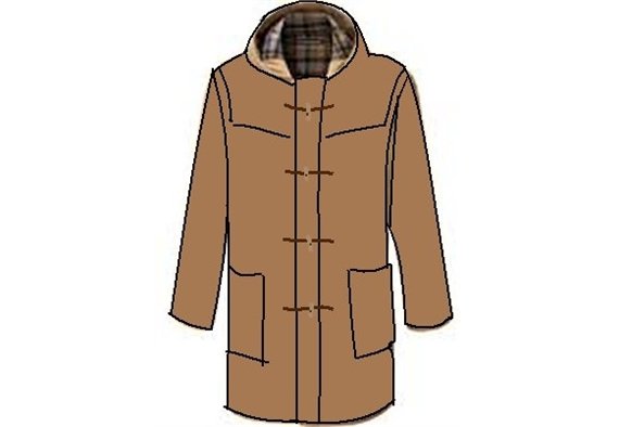 een duffelcoat = una trenca